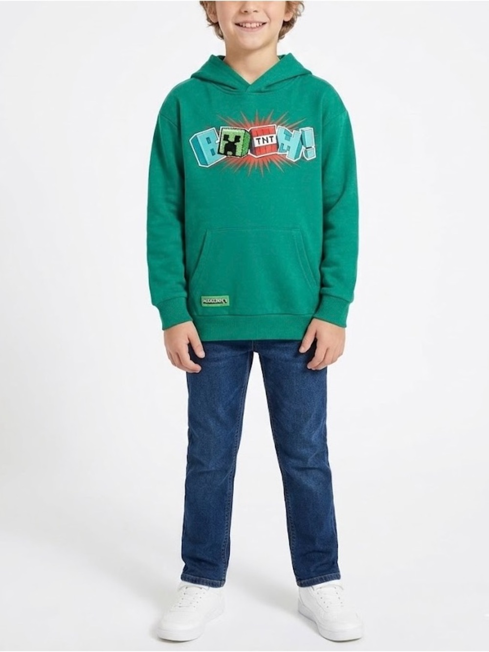 MINECRAFT KIDS Hooded Sweatshirt
Creeper BOOM!  Size 10